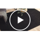 Модерен пране килим LINDO черна, противоплъзгащ, рошав
