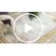 BLISS Z203AZ137 килим кремаво / злато - Рамка, Грецька, модерен, структурен