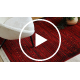 ORIENT 5820 килим бордо / черен Oриенталска, райе с ресни